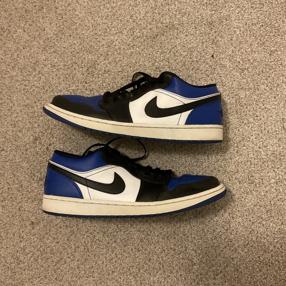 Nike air Jordan 1 Low Royal Toe Mens sneakers size 14